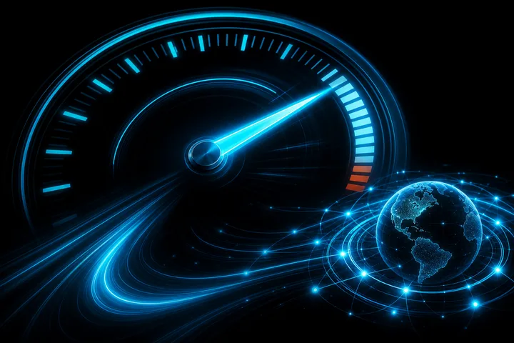 Ilustración: Test de velocidad con propietario IP–ISP